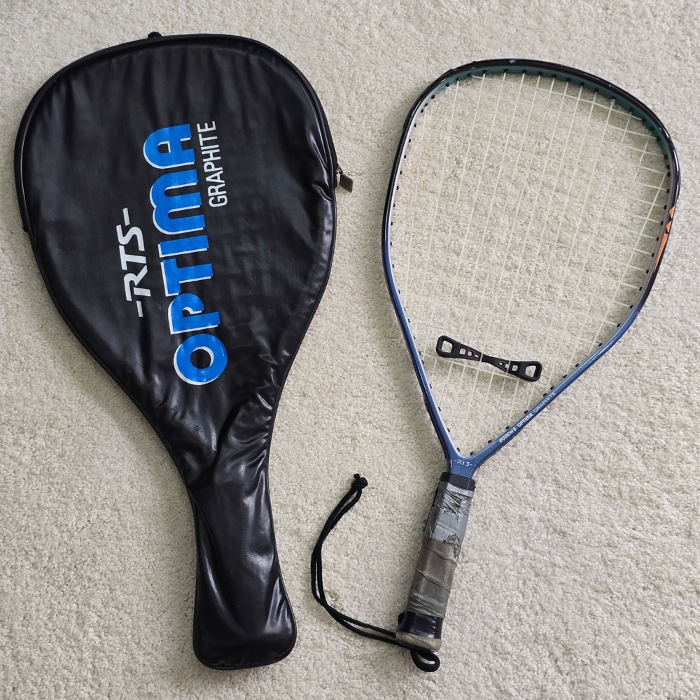 Ektelon RTS Optima Graphite Racquetball Racquet X-Small Grip w Cover Vintage